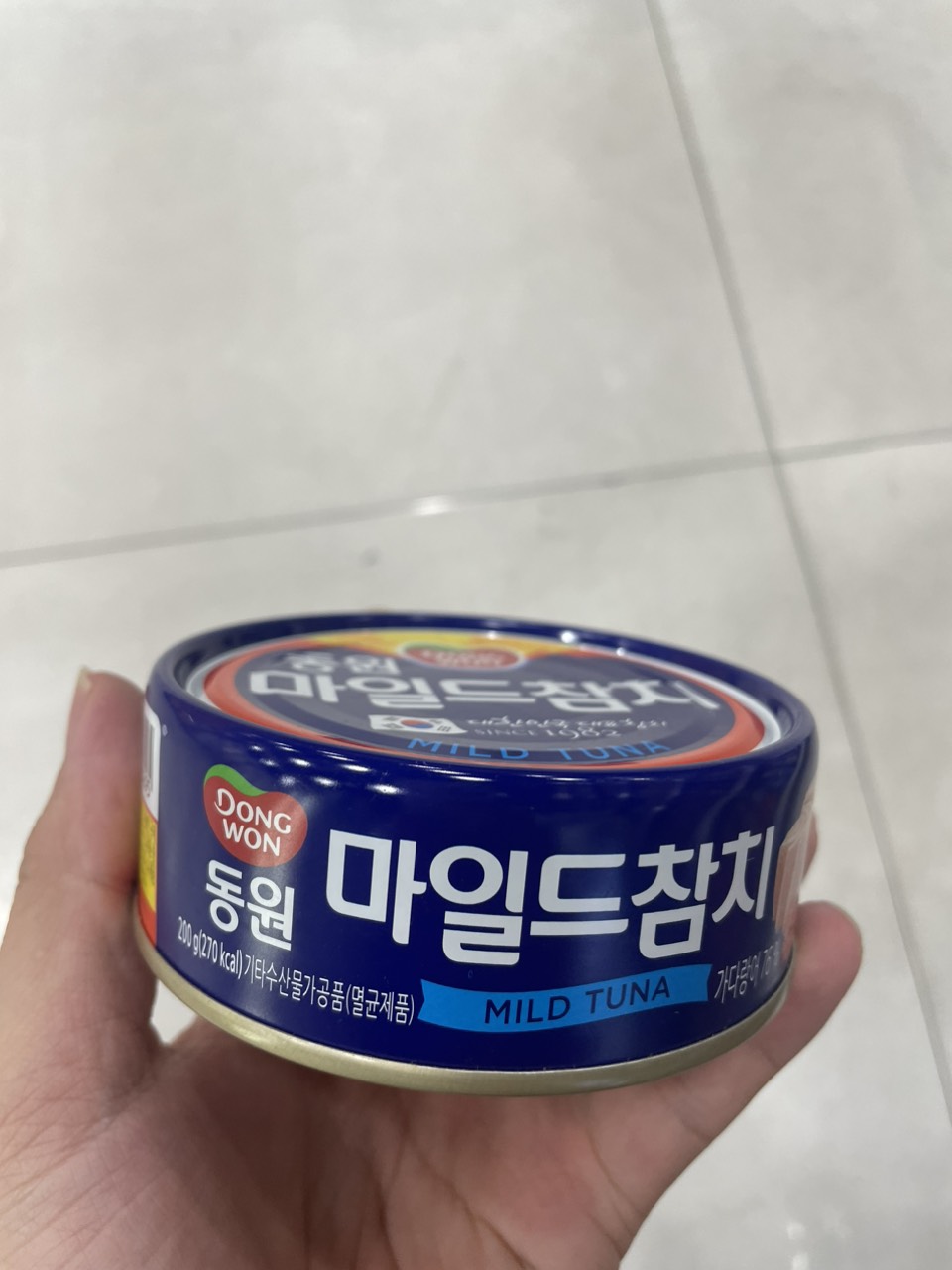 Cá Ngừ Trộn Mild Tuna Dongwon Hàn Quốc Hộp 200G / 동원) 마일드 참치 200G