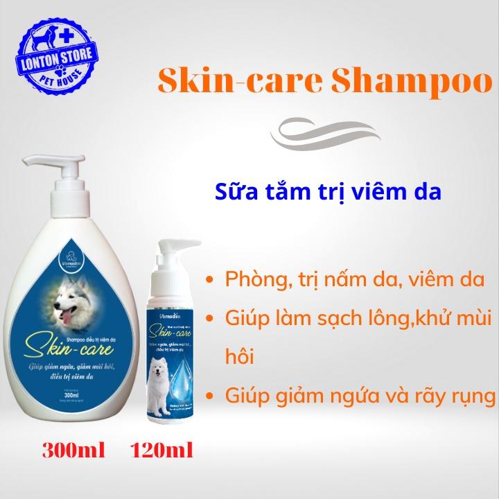VEMEDIM Skin Care Shampoo - Sữa Tắm Cho Chó Mèo Phòng Viêm Da, Hôi Và Ngứa Da 300ml - Lonton Store & Vemedim