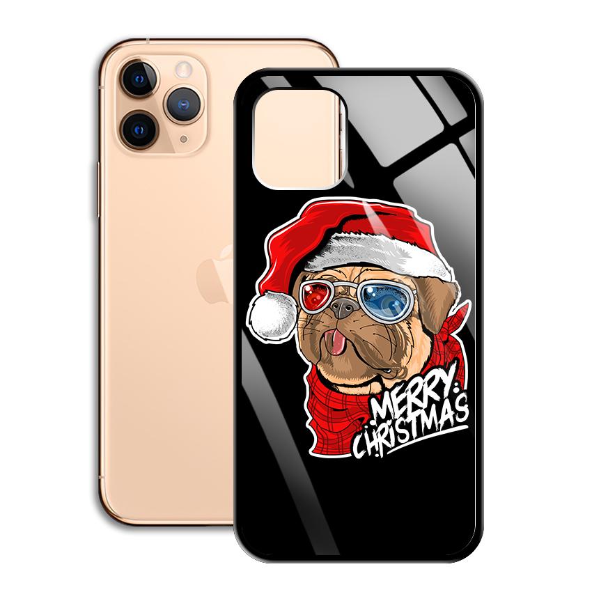 Ốp Lưng Kính Cường Lực cho điện thoại Iphone 11 Pro - 0378 7934 BULLDOG01 - Cúc Họa Mi - Hàng Chính Hãng