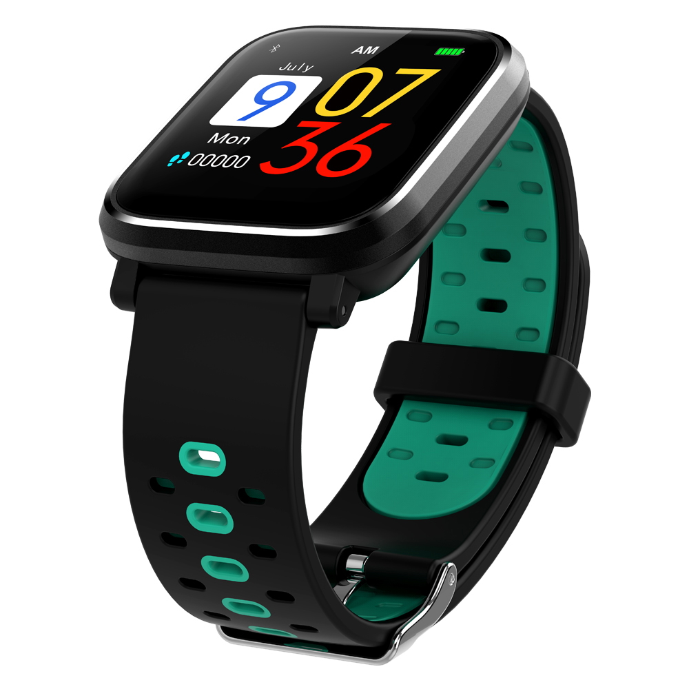 Vòng đeo tay thông minh siêu nhẹ IP67 ,dây silicone hai màu,Công nghệ Modren, hình ảnh giao diện người dùng động 3D,