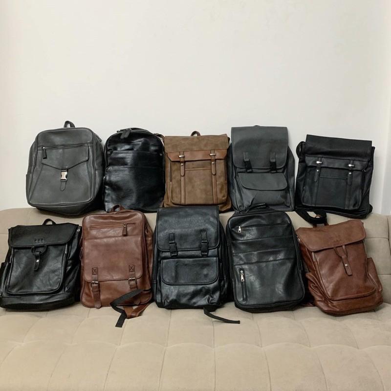 Cặp da nam nữ - Leather Bag - Leather backpack,Inbox chọn mẫu