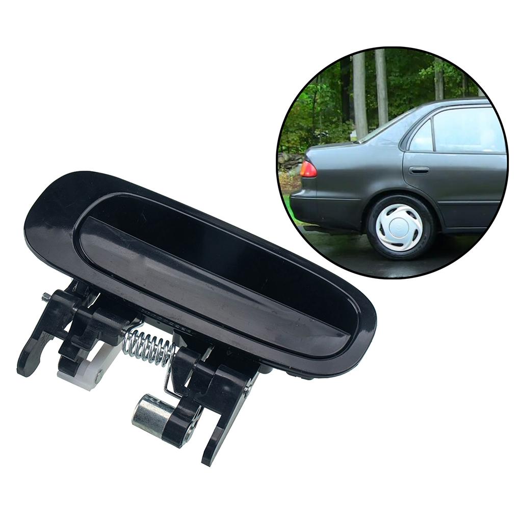 Exterior Rear Left Driver Side Door Handle for 98-02 TOYOTA COROLLA - Black