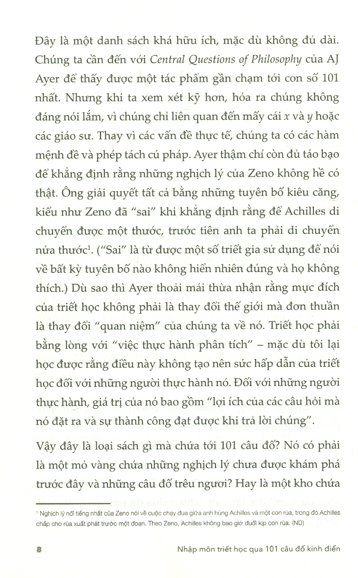 Nhập Môn Triết Học Qua 101 Câu Đố Kinh Điển