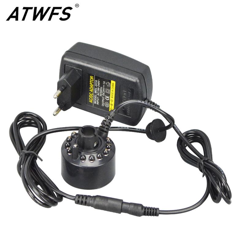 ATWFS Siêu Âm Phun Sương Tạo 24V Máy Xông Khí Dung Atomizer Đầu Phun Sương Tạo Ẩm Hình Ếch Con Hương Thơm Đèn 12 Đèn Cho Máy Phun Sương Tạo Ẩm Khuếch Tán Tinh Dầu Phun Sương Tạo