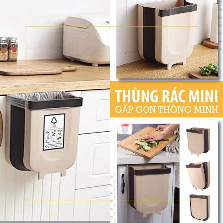 Thùng Rác Gấp Gọn Thông Minh Treo Cạnh Tủ 2 Size