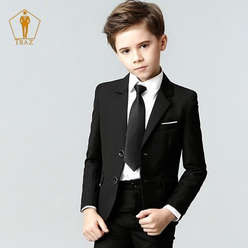 Bộ, Set Vest Đen Cho Bé Trai, Trẻ Em, Con Nít