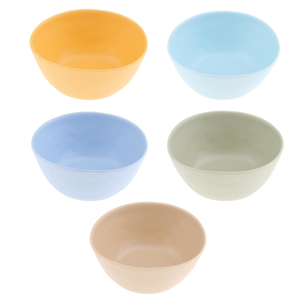 Multi Colors Plastic Serving Bowl Salad Snack Cereal Soup Fruit Nut Dessert Popcorn Candy Tableware Home Decor for Kitchen and Dining