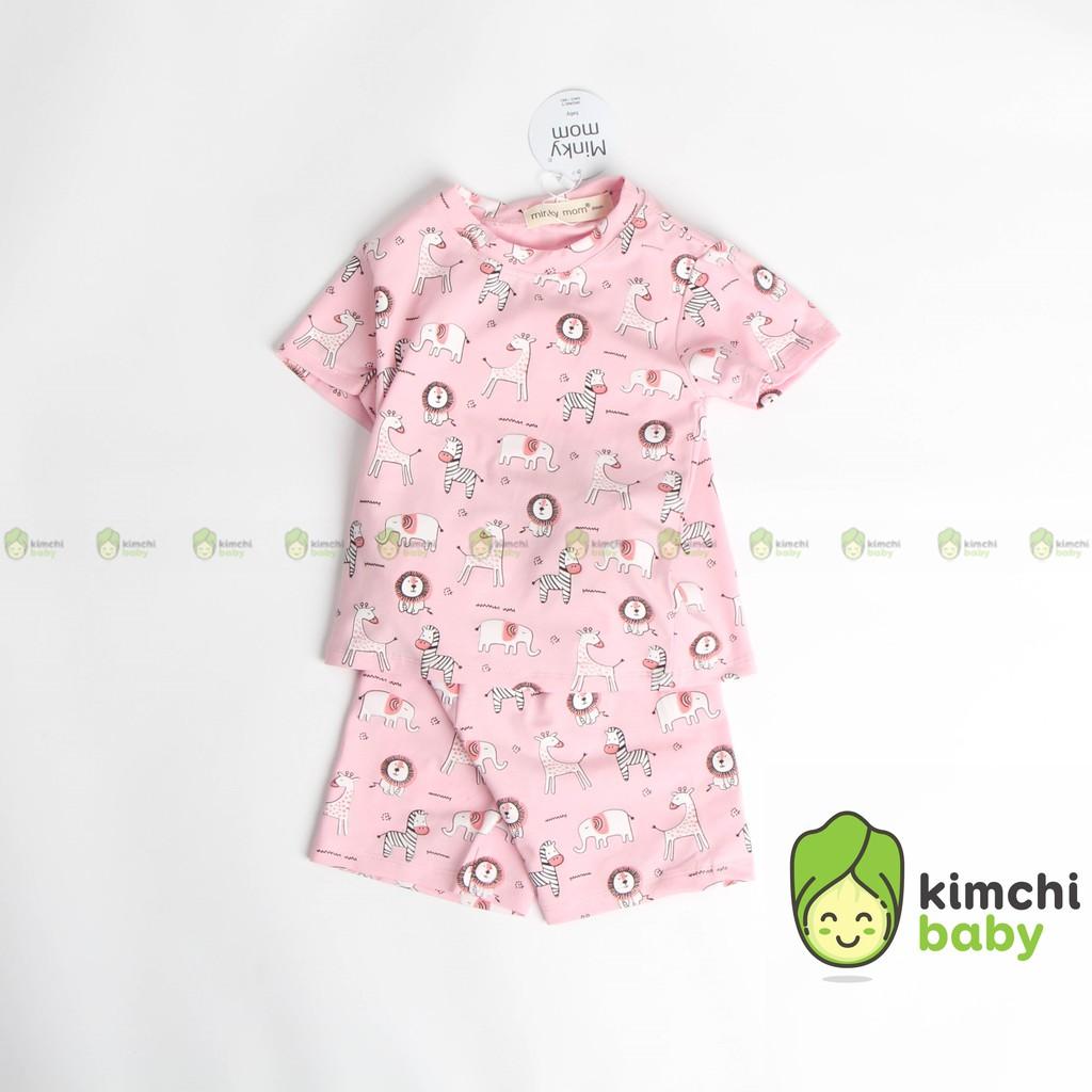 Đồ Bộ Bé Gái Minky Mom Vải Cotton 100% Họa Tiết Hello Kitty Unicorn Đáng Yêu, Bộ Cộc Tay Cho Bé Mùa Hè MKM2122