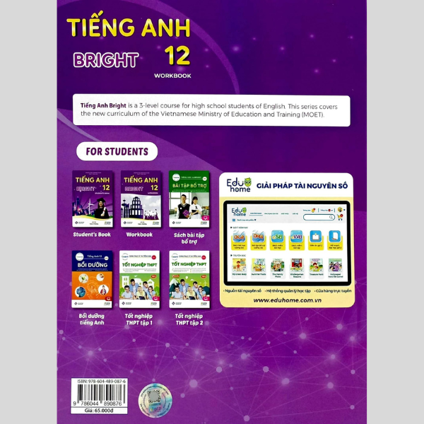 Tiếng Anh 12 Bright - Workbook (Chuẩn)