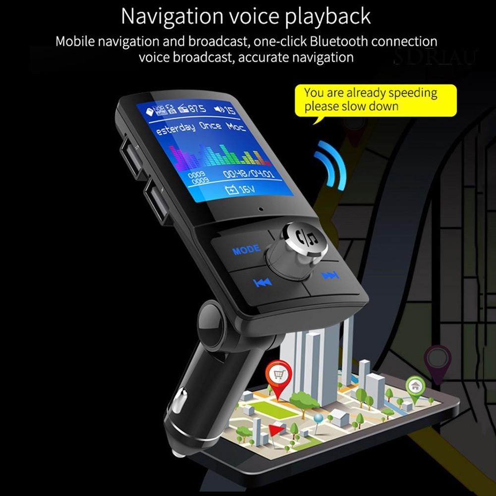 Máy Nghe Nhạc Qcd_T43 Trên Xe Hơi Kết Nối Bluetooth Qc3.0 Và Phụ Kiện