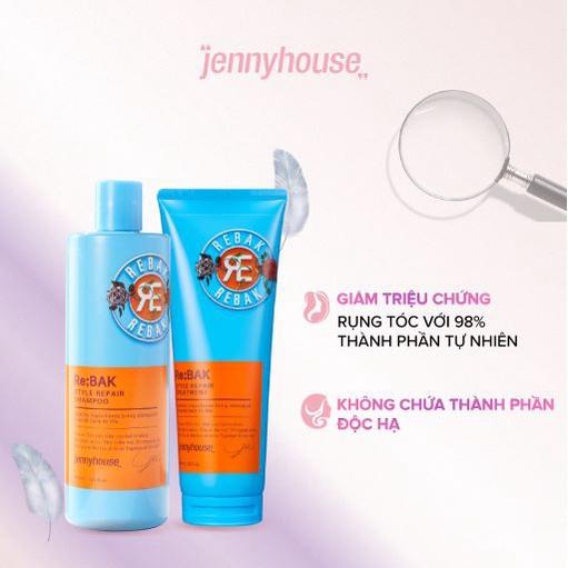 Bộ Dầu Gội, Dầu Xả JENNY HOUSE Healthy Re:Bak Style Repair - Dưỡng Tóc Khô Xơ Rối