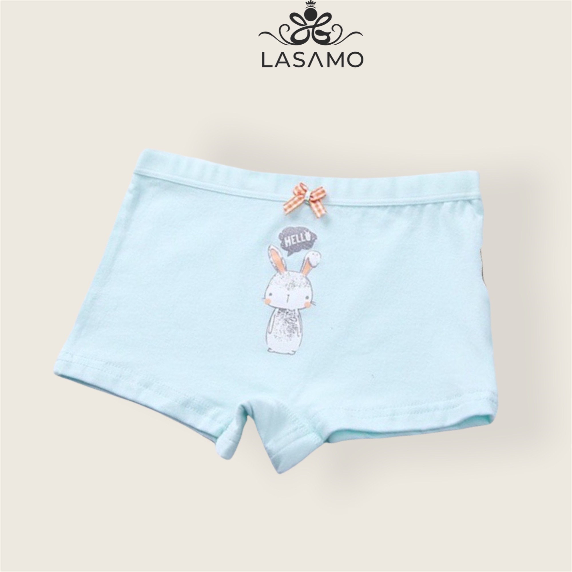 Quần chip bé gái, quần lót cho bé gái cotton cao cấp họa tiết Thỏ Bunny dễ thương hãng LASAMO mã QLB030