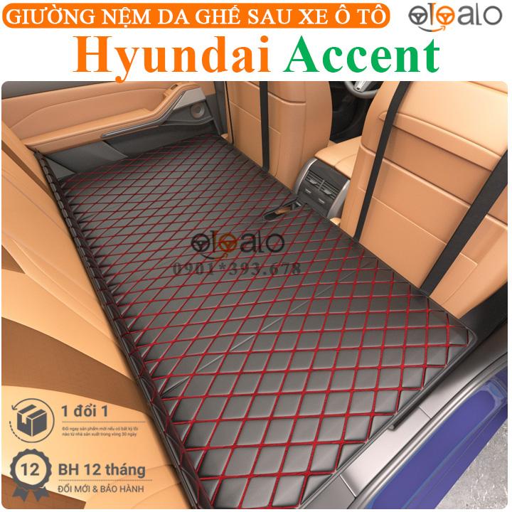 Giường đệm da xe ô tô Hyundai Accent PU cao cấp - OTOALO