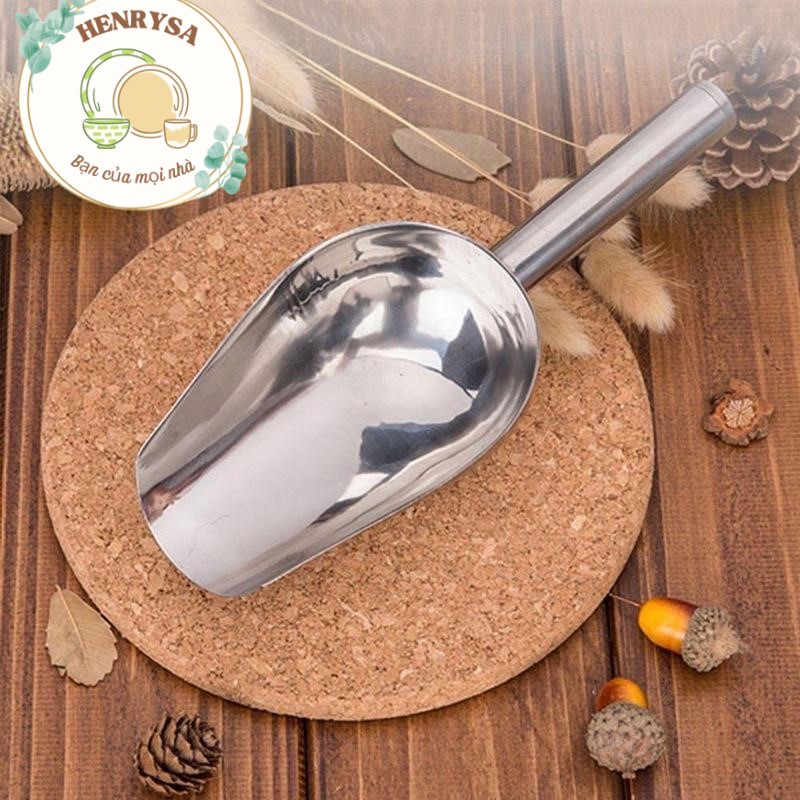 Xẻng xúc đá cao cấp bằng Inox dày, không rỉ - HENRYSA