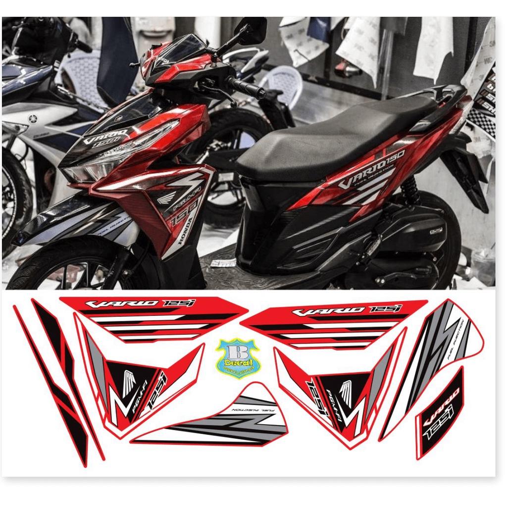 Tem rời vario 150 2017 decal 46 đỏ