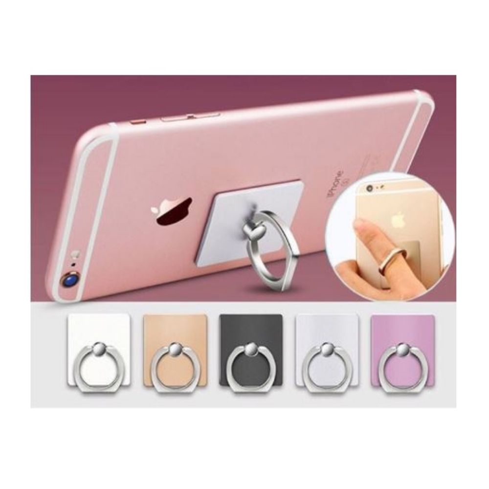 Giá đỡ điện thoại Iring chiếc nhẫn Ring móc dán cho mọi dòng điện thoại iphone, samsung, xiaomi, oppo - Giao màu ngẫu nhiên - Hàng nhập khẩu