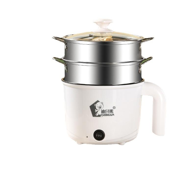 Thuận lợi nhất đa chức năng chiên và nấu shabu-shabu nồi điện nhỏ nồi cơm điện ký túc xá lẩu điện lưới đỏ cùng phong cách hộ gia đình nhỏ nồi cơm điện mini