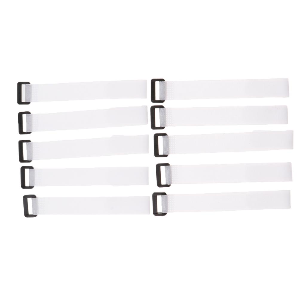 10 Pcs Multi-use Fishing Rod Belt Bands Ties Straps Magic Sticker for Fishing Rod, Luggage, Bags, Cable
