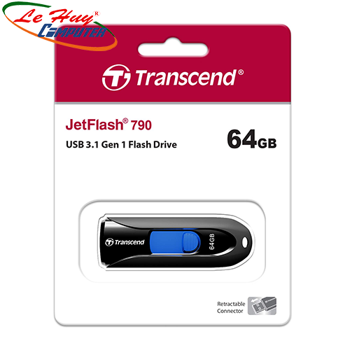 USB Transcend JetFlash 790K 3.0/3.1 - Hàng Chính Hãng