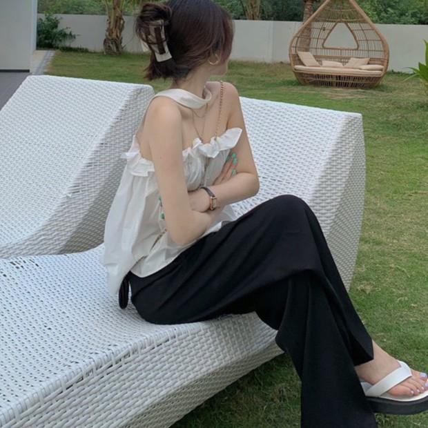Áo đi biển, áo trễ vai, áo tiểu thư_A6