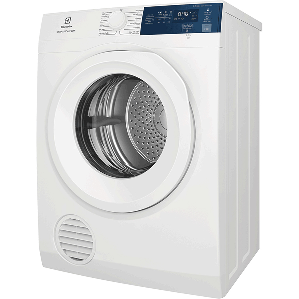 Máy sấy quần áo Electrolux 7.5 kg EDV754H3WB Trắng - Hàng chính hãng [Giao HCM/HN]