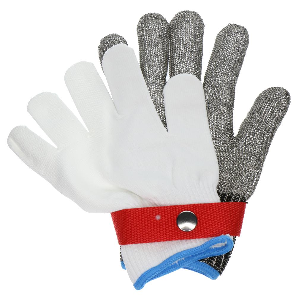 1 Pair of Work Gloves Stab- Metal Mesh Butcher