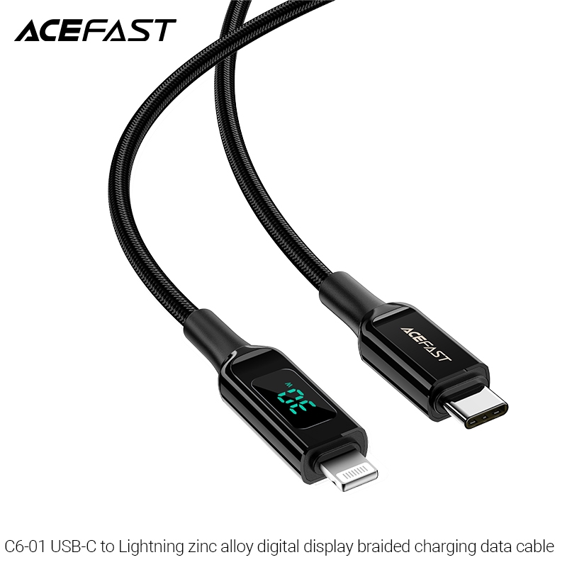 Cáp Sạc Acefast Type C To Lightning 1.2m C6-01 - Hàng Chính Hãng