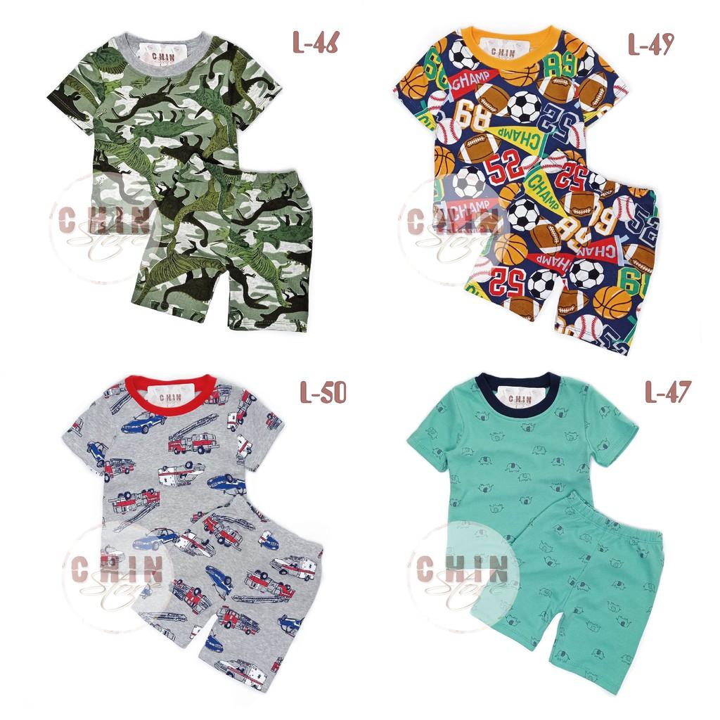 Bộ cotton cho bé vải xuất dư