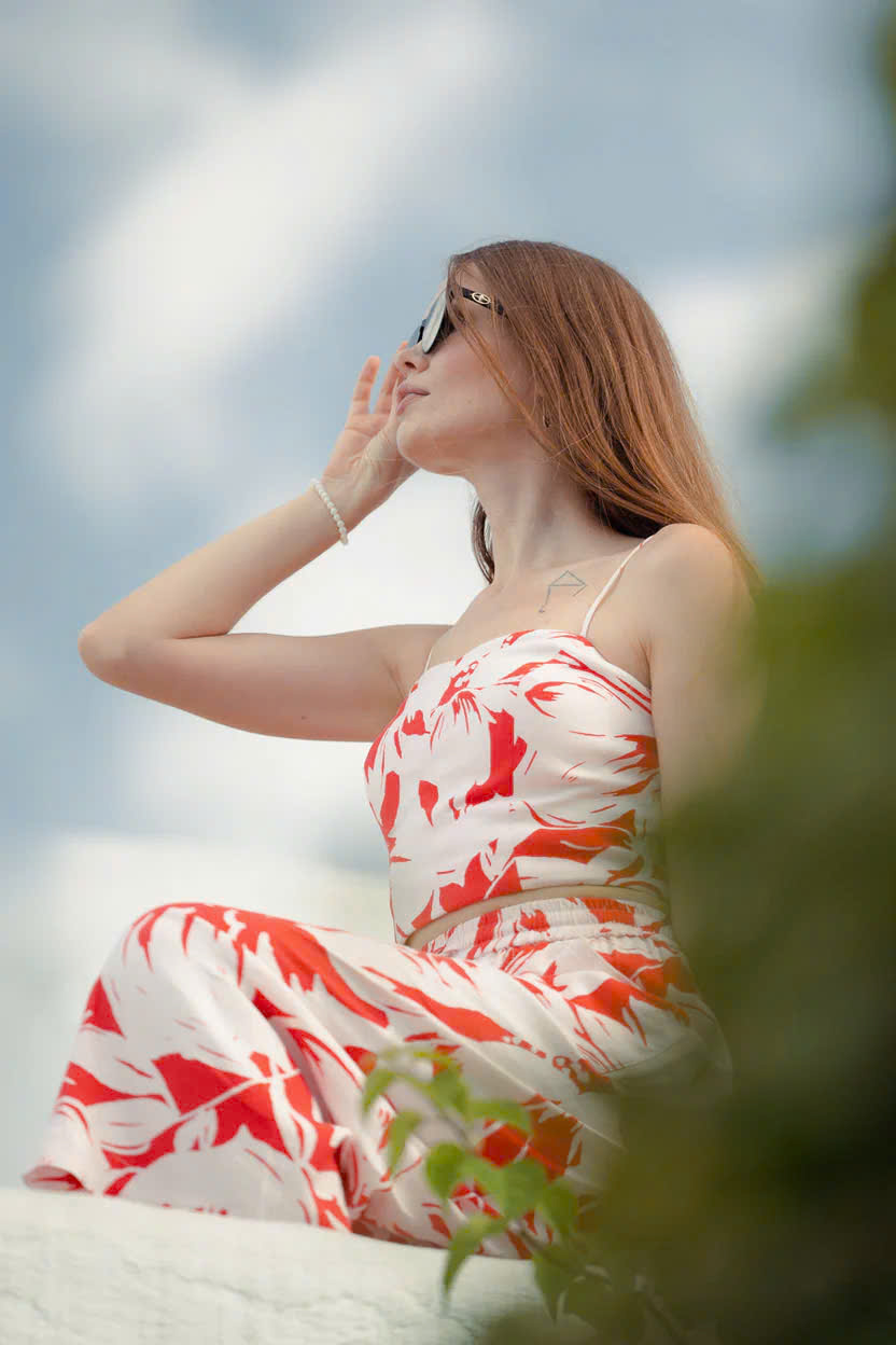 Quần Lửng Ống Rộng Culottes Lưng Thun Phong Diễm Pan077 Thời trang Hity