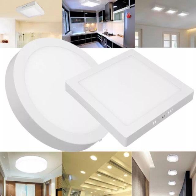 Đèn ốp nổi tròn 24w, đèn ốp nổi vuông 24w, đèn ốp nổi cỡ 300mm