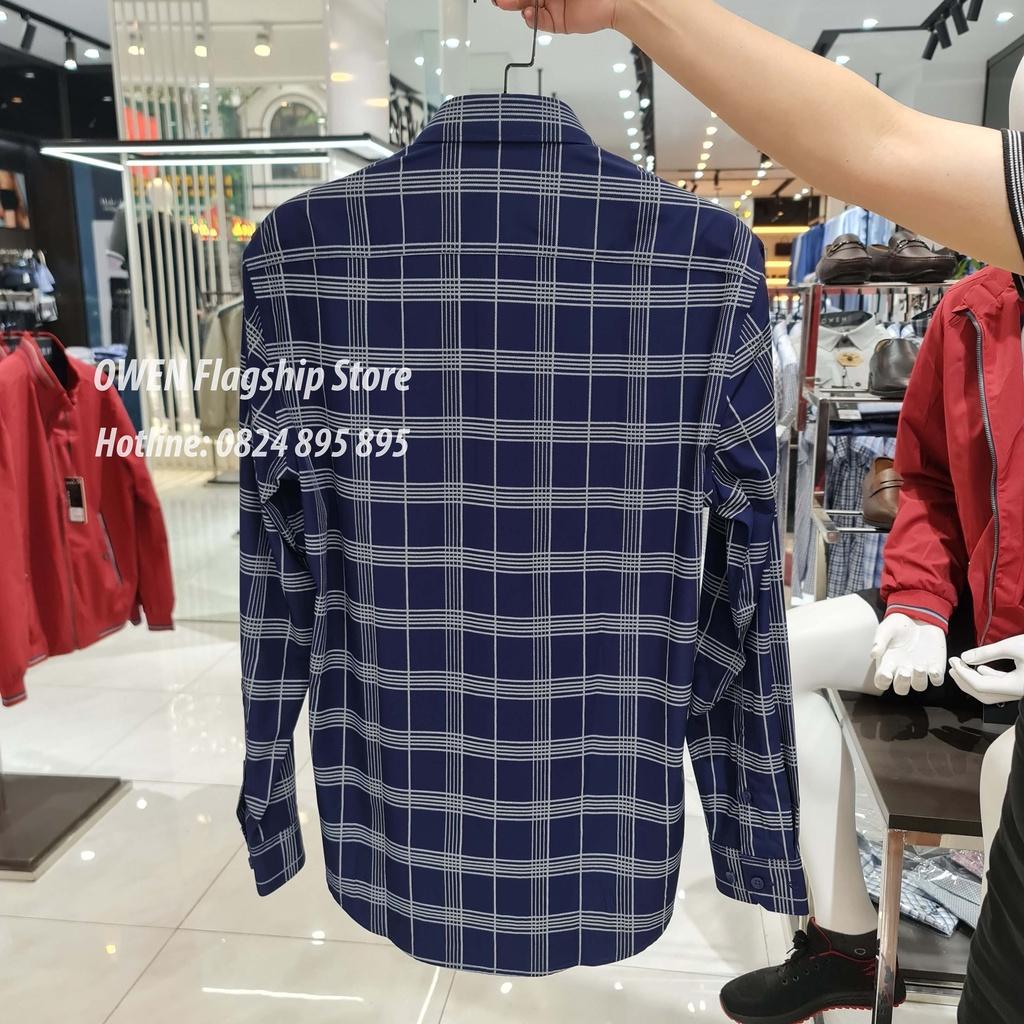 OWEN - Áo sơ mi nam dài tay dáng REGULAR sợi Tre - Mã AR23381D