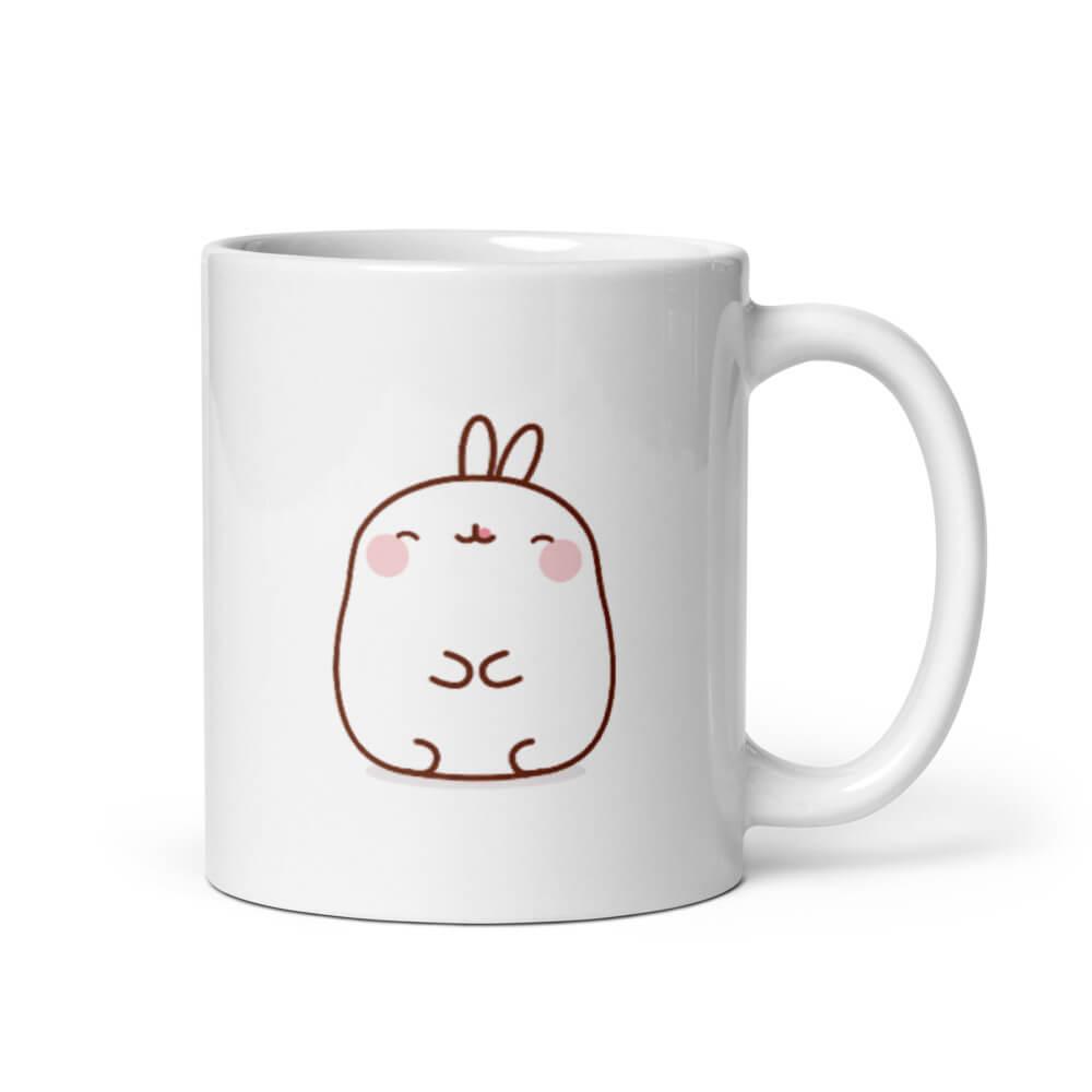 Cốc sứ hình thỏ Molang dễ thương 2