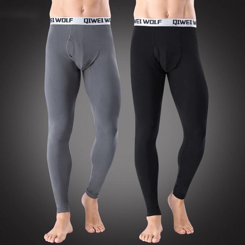 Mùa Thu Và Mùa Đông Nam Quần Lót Sinh Nhiệt Ấm Đáy Quần Dài Quần Legging Cotton Thông Thường Quần Lót Sinh Nhiệt