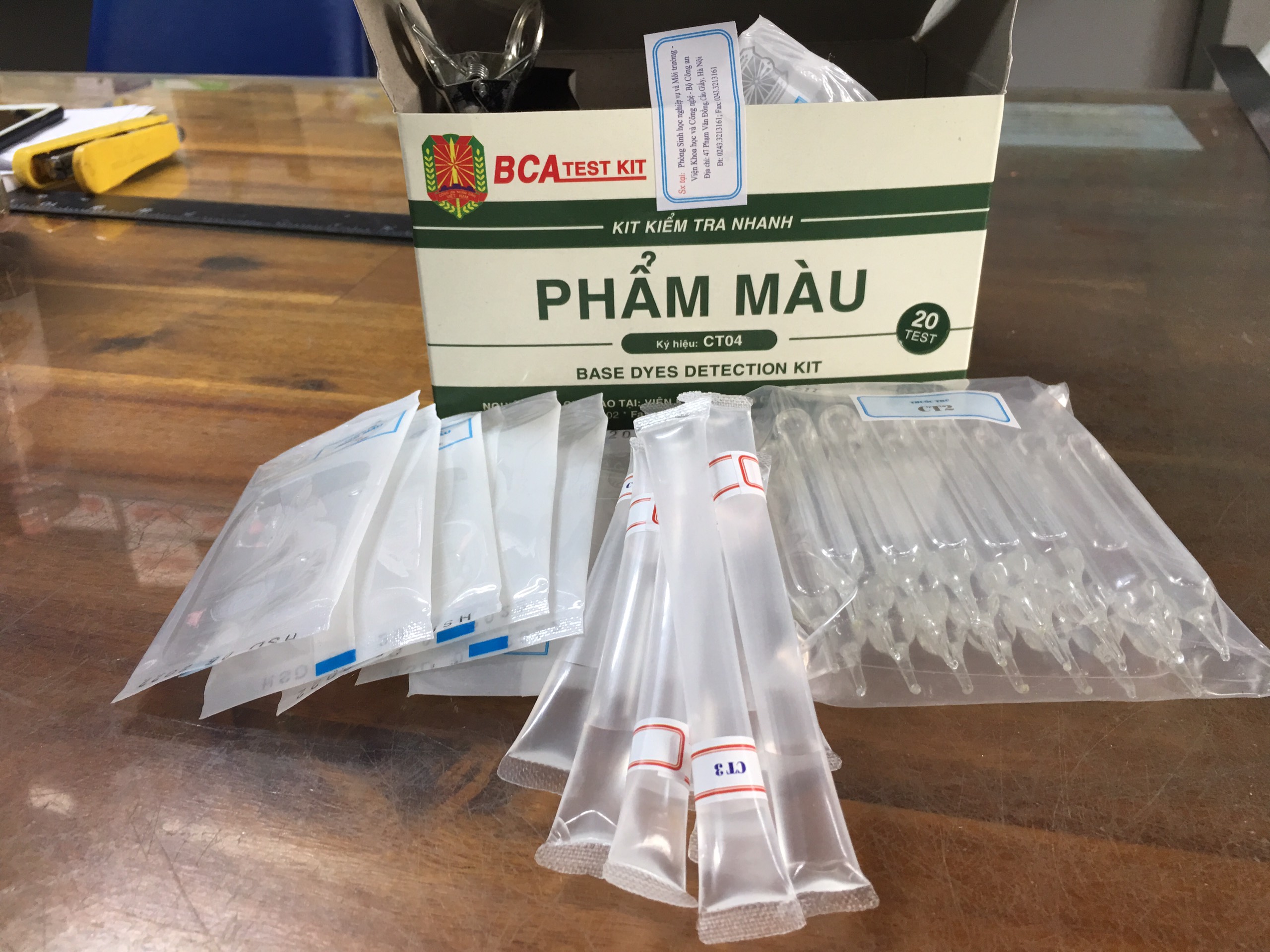 Kit Kiểm Tra Nhanh Phẩm Màu Trong Thực Phẩm