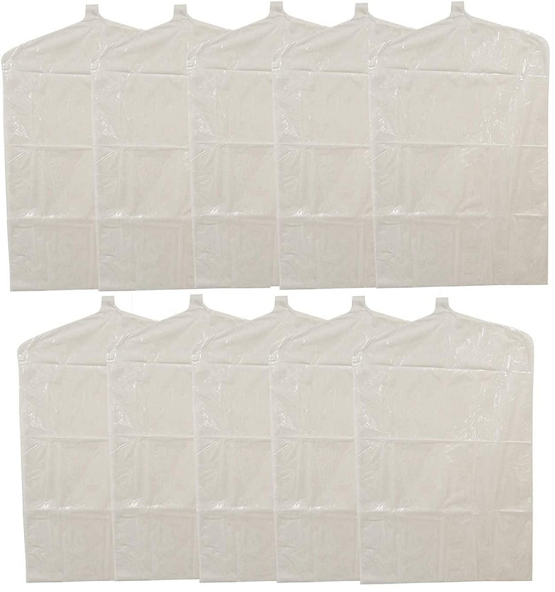 Set 10 Túi Bọc Quần Áo Treo Tủ Chống Bụi, Côn Trùng