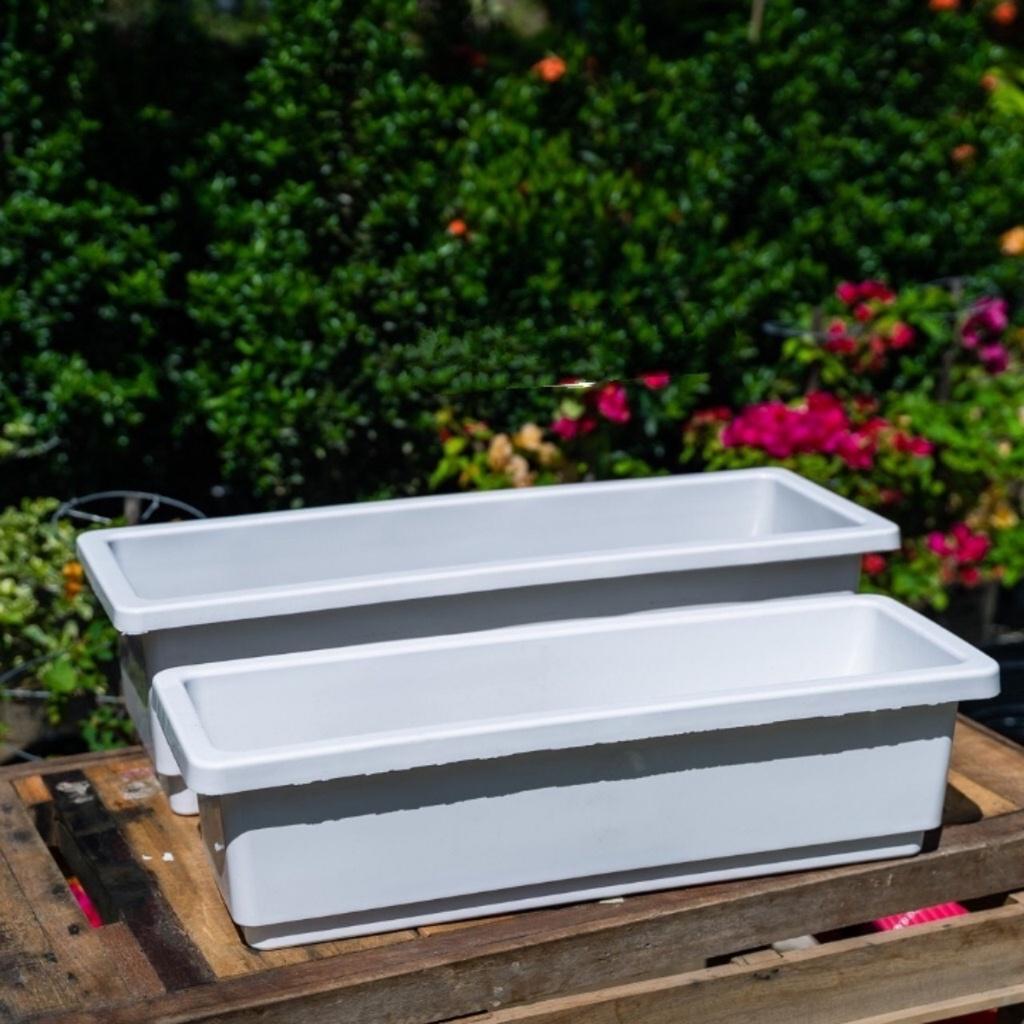 Chậu Nhựa Thông Minh Trồng rau, Trồng Hoa, Hình Chữ Nhật, Giá Treo Size 48x20x16cm Hàng Công Ty 4.7