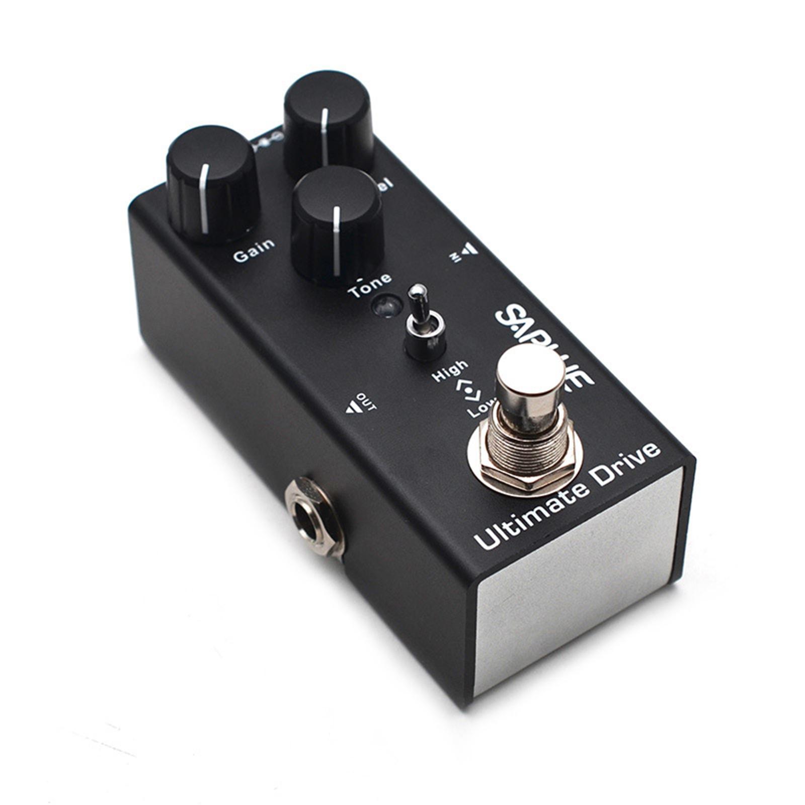 Guitar Pedal with LED Light 9V DC Lightweight with Metal Shell for Electric Guitar Bass