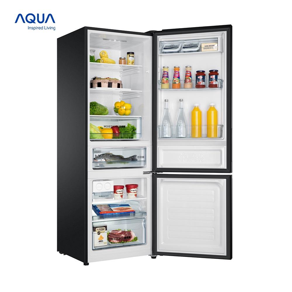 Tủ lạnh ngăn đông dưới Aqua 324 Lít AQR-IG378EB(GB) - Hàng chính hãng - Chỉ giao HCM, Hà Nội, Đà Nẵng, Hải Phòng, Bình Dương, Đồng Nai, Cần Thơ