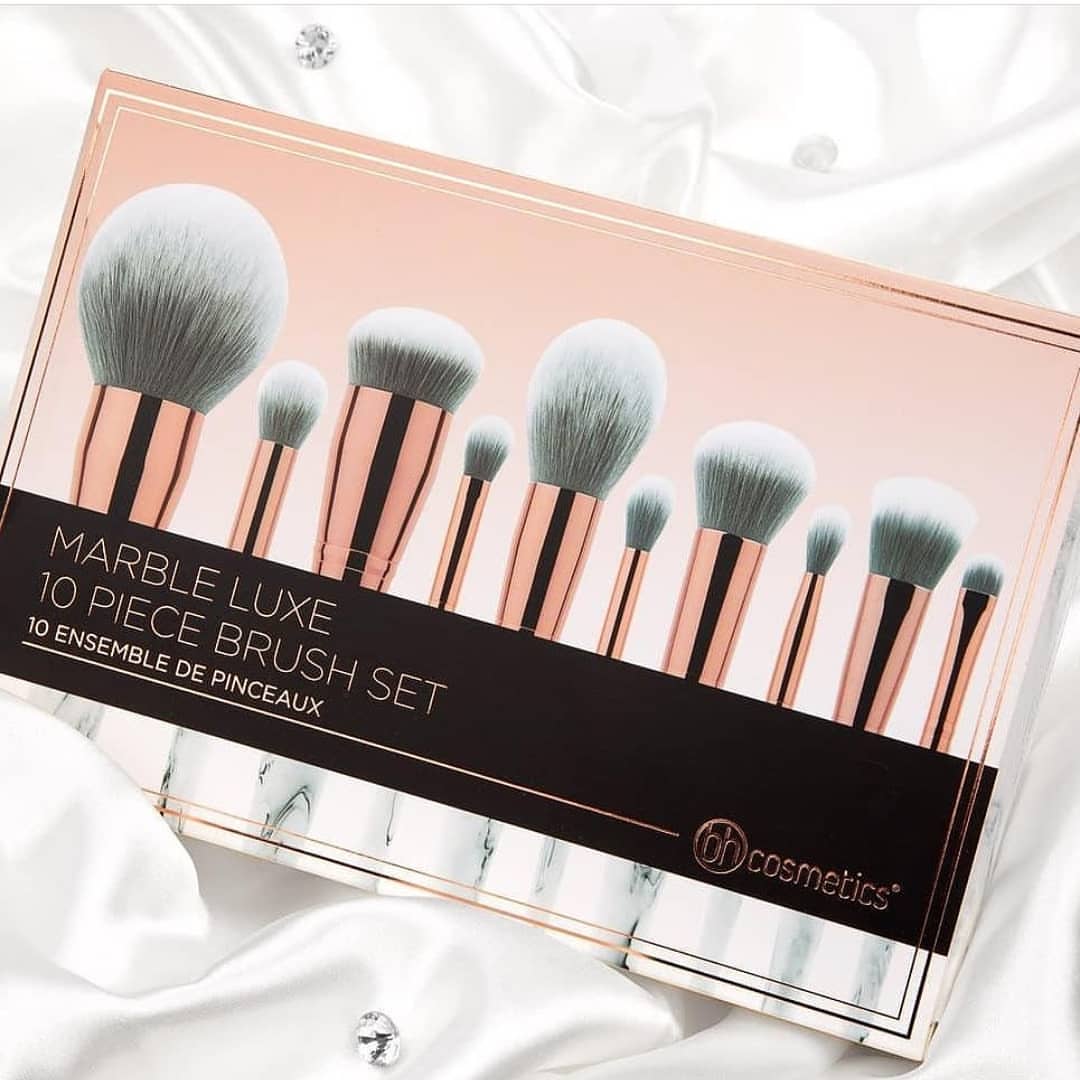 Bộ Cọ Trang Điểm Bh Cosmetics Marble Luxe 10 Piece Brush Set