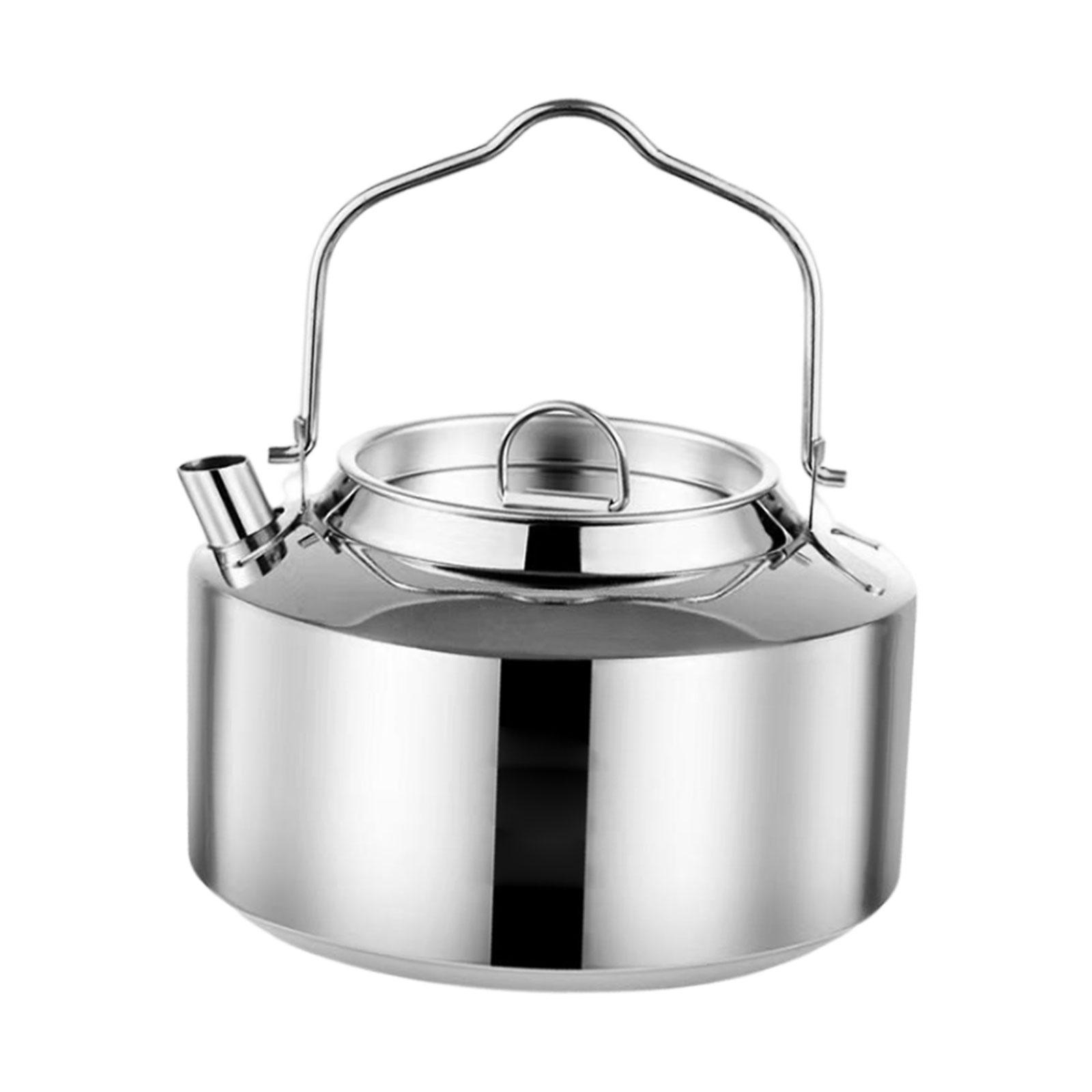 Tea Kettle Coffee Pot Stainless Steel Camping Kettle for Camping Accessories