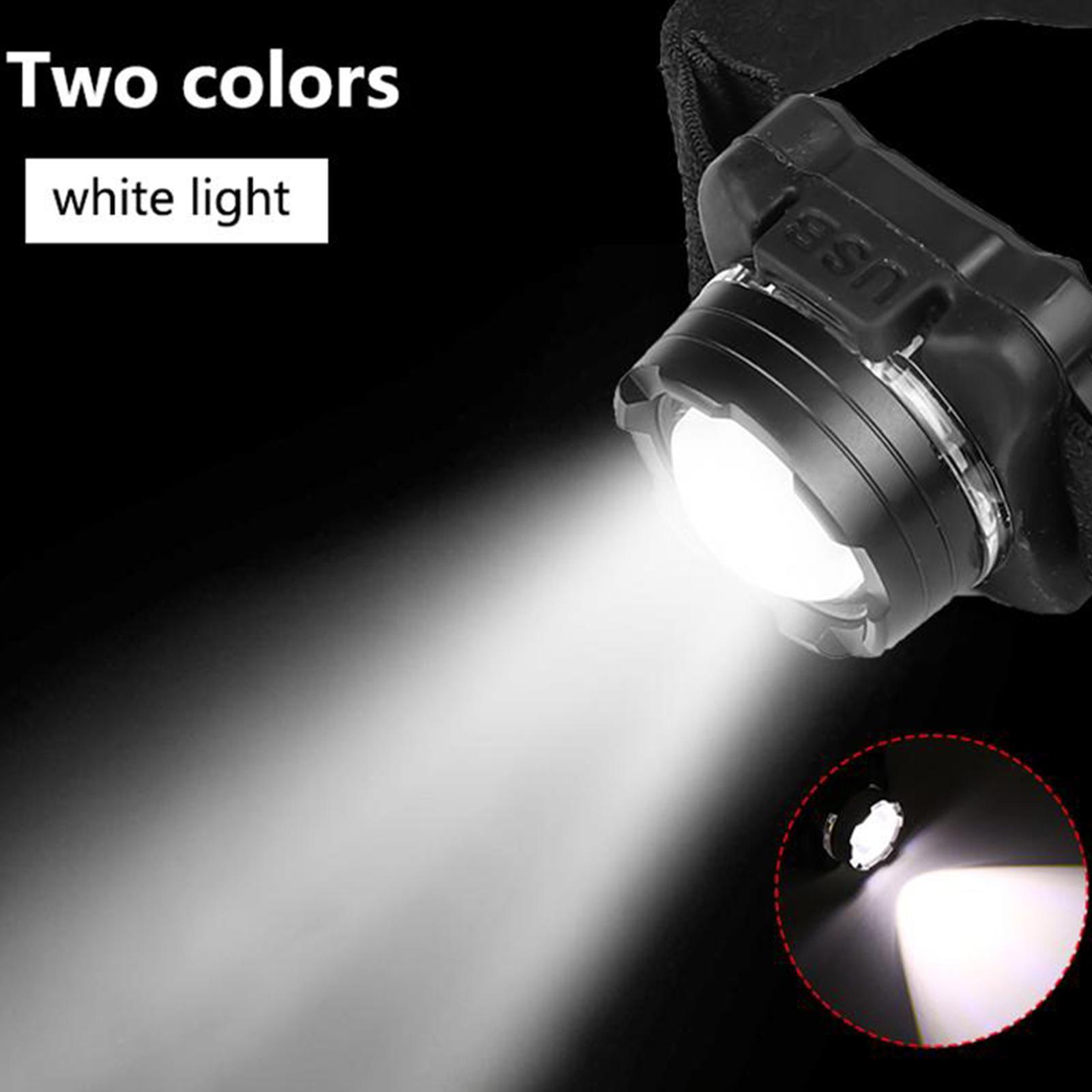 Adjustable Comfortable with Lights 3 Modes for Fishing Black