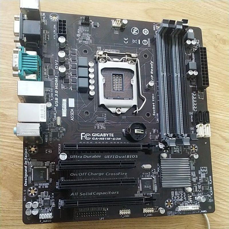 mainboard main gigabyte h81 d3h 4khe ram