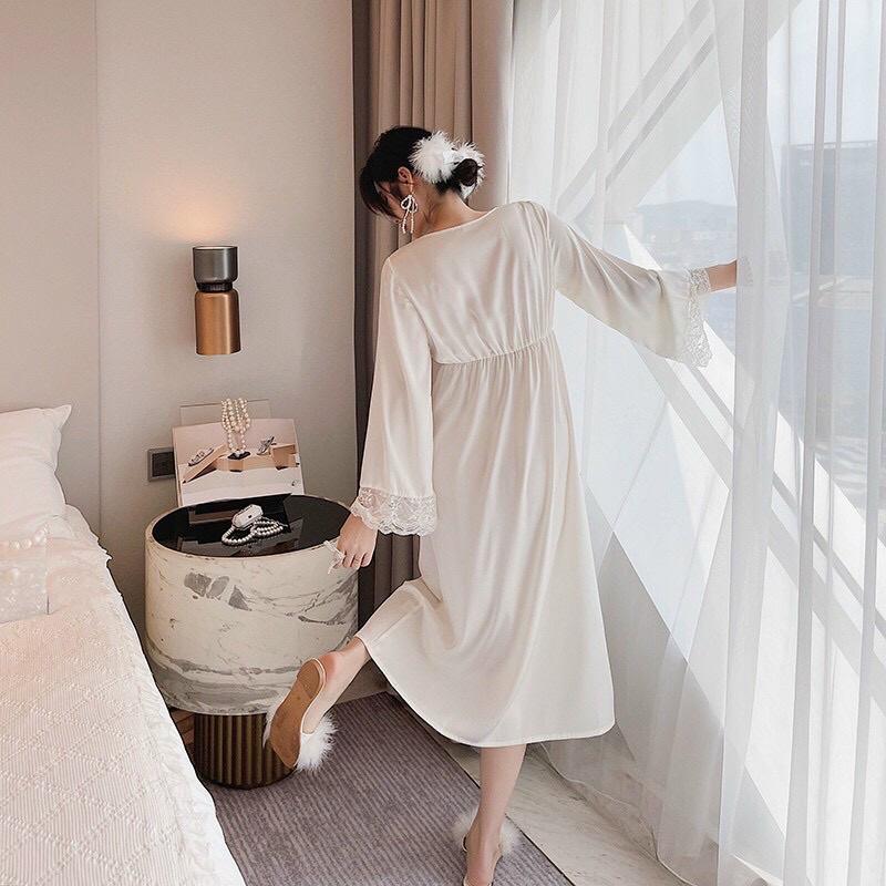 Đầm ngủ lụa cao cấp dáng tiểu thư