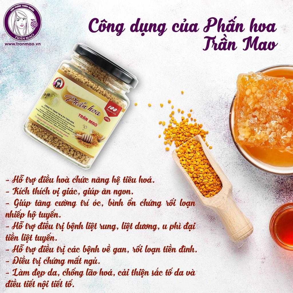 Phấn Hoa Mật Ong Trần Mao - Cải Thiện Giấc Ngủ, Đẹp Da, Chống Lão Hóa