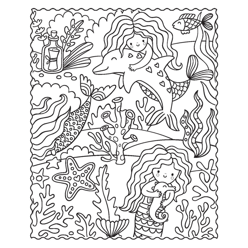 Sách Markerific - Activity Folder - Mermaid Metallics