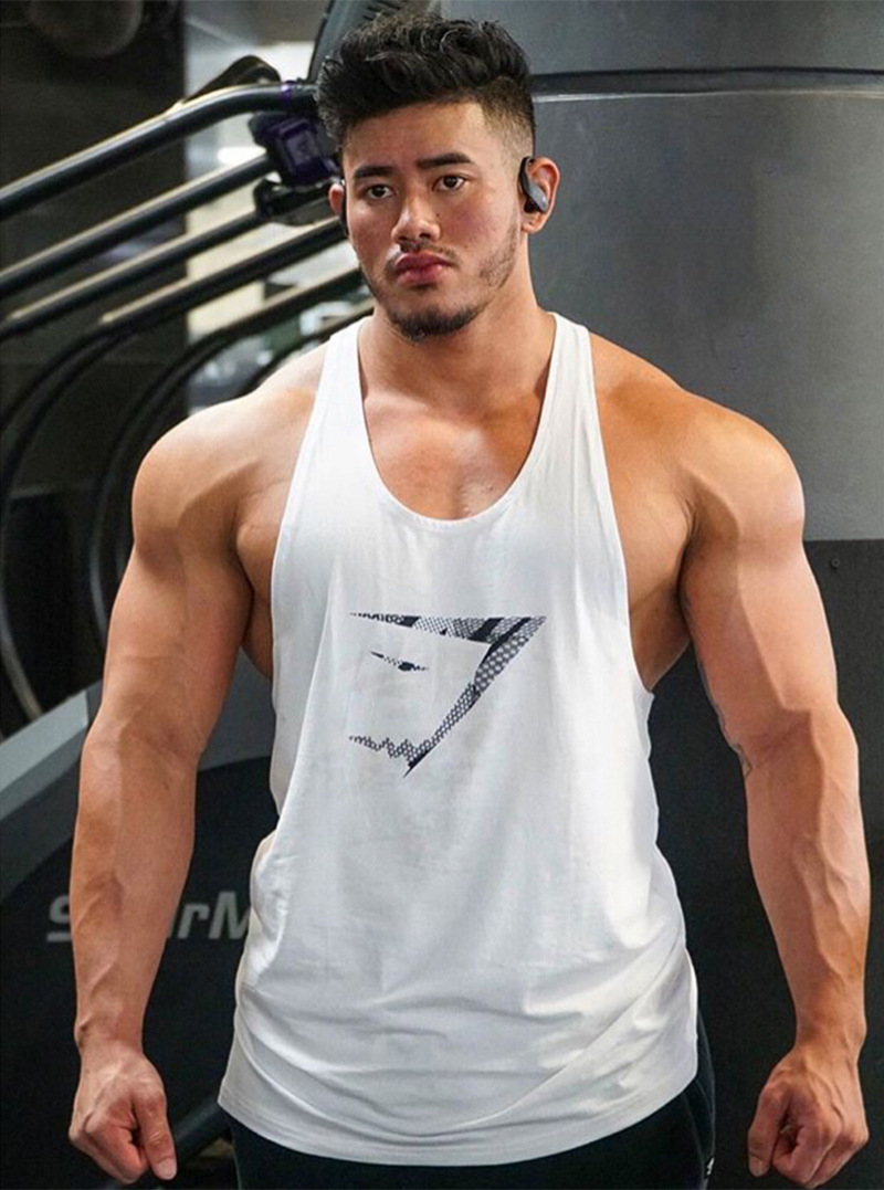 Áo ba lỗ tập gym nam dây nhỏ GYMSHARK hàng đẹp form ôm