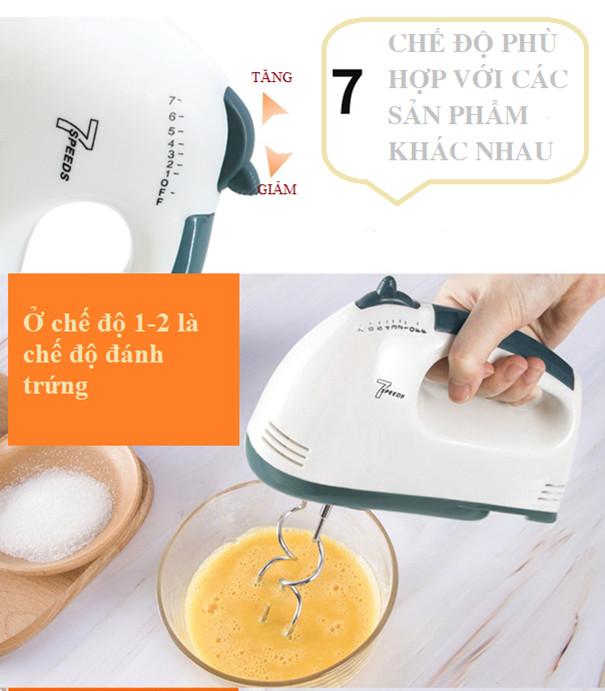 Máy Đánh Trứng  Modosa 7 Cấp Độ - Hàng Chính Hãng