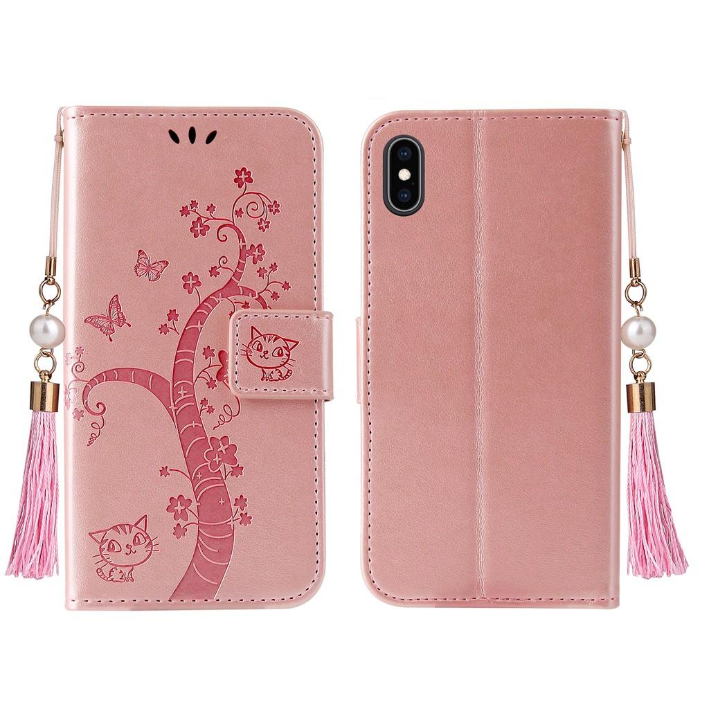 Ốp lưng điện thoại dạng ví da lật có ngăn đựng thẻ cho iPhone X XS Max XR SE 2020 iPhone 8 iPhone 7 iPhone 6 6S Plus