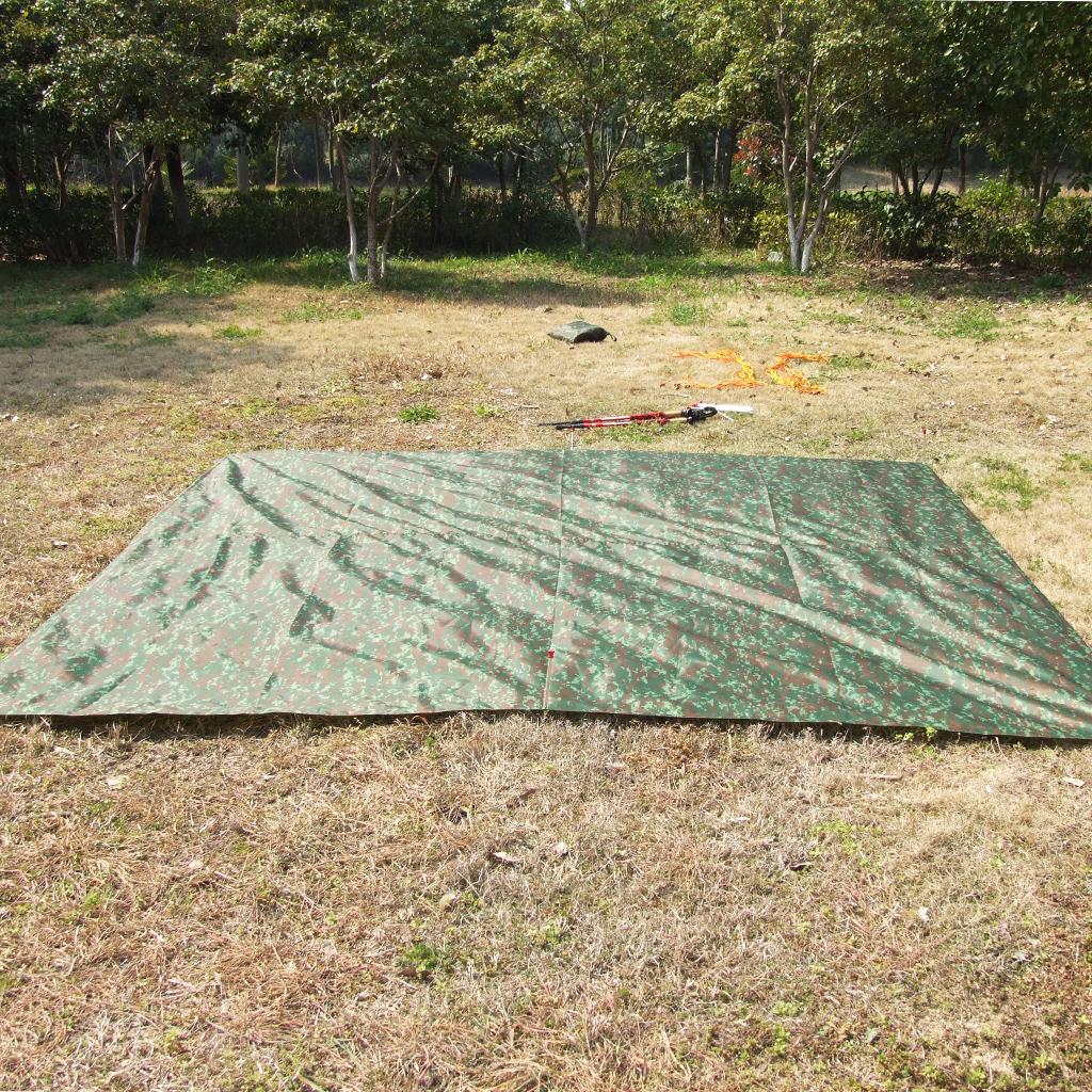 PORTABLE CAMO WATERPROOF ARMY BASHA TENT TARP CANOPY RAIN COVER CAMPING SHELTER