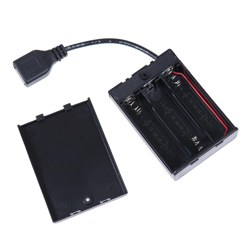 Hộp pin 3*thực tế với cổng USB cho bộ dụng cụ đèn LED khối xây dựng với các bộ phận công cụ chuyển đổi mới